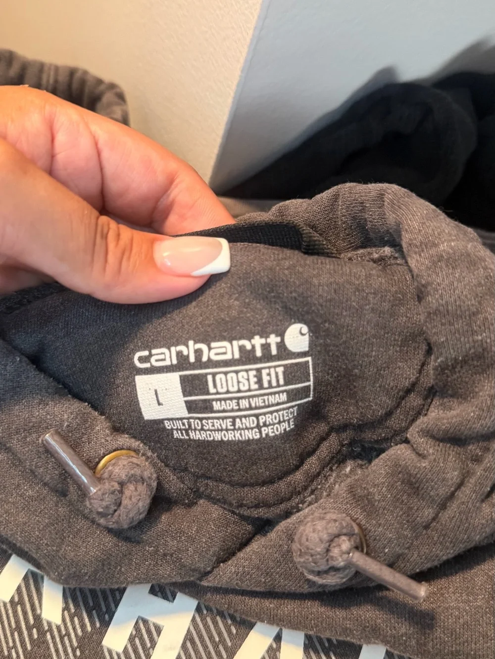 Carhartt Black Logo Pullover Hoodie
